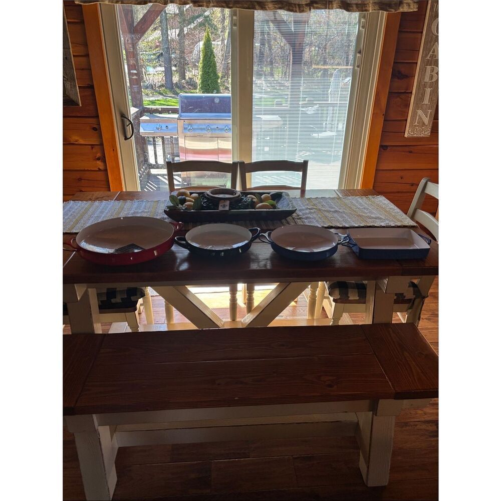 Dansk Red and White Enamel Braiser